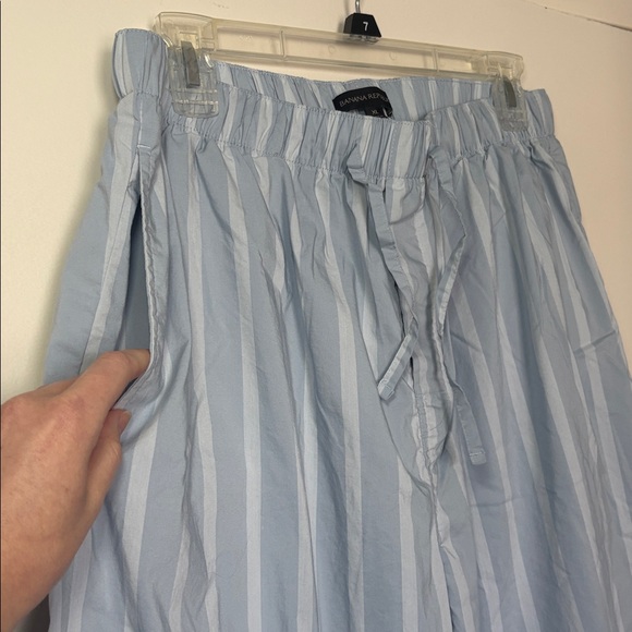 NEW Banana Republic Light Blue Striped Lounge PJ Pants size XL - Picture 3 of 5